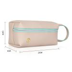 Pink Red Custom Cosmetic Bag Travel Women Girl BSCI 9.4x6.5x4.7"
