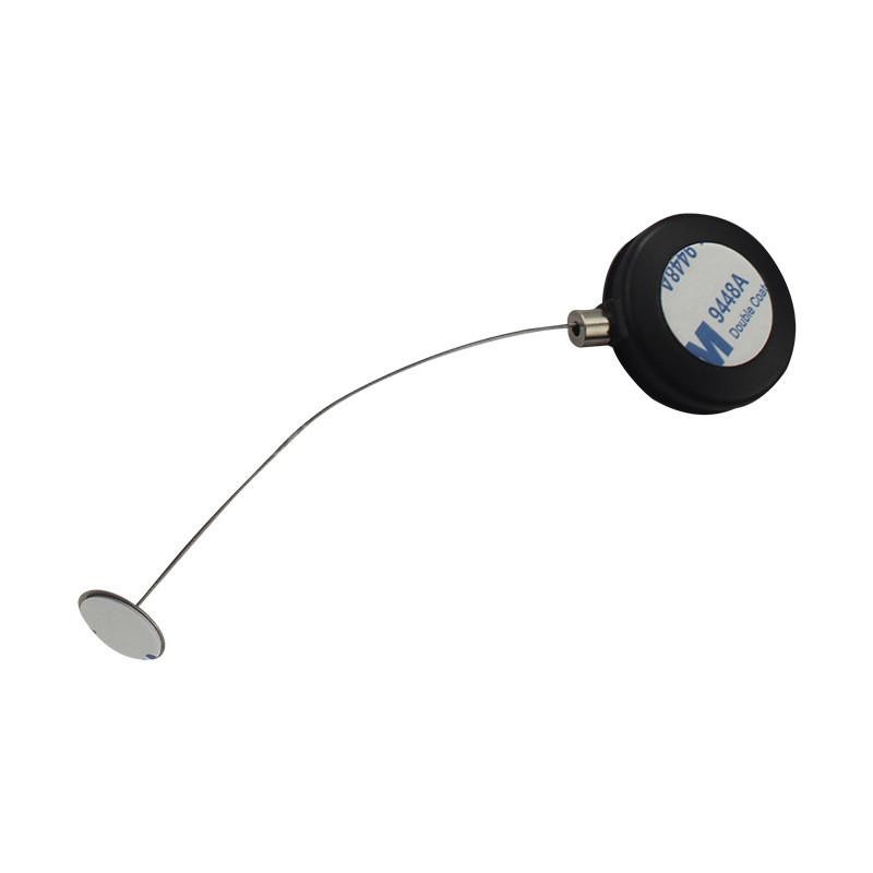 Mini Round Plastic Anti Theft Retractable Display Pull Box Recoiler