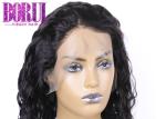 Natural Wave Full Lace Human Wigs Hairline Brazilian Swiss Lace Soft Smooth