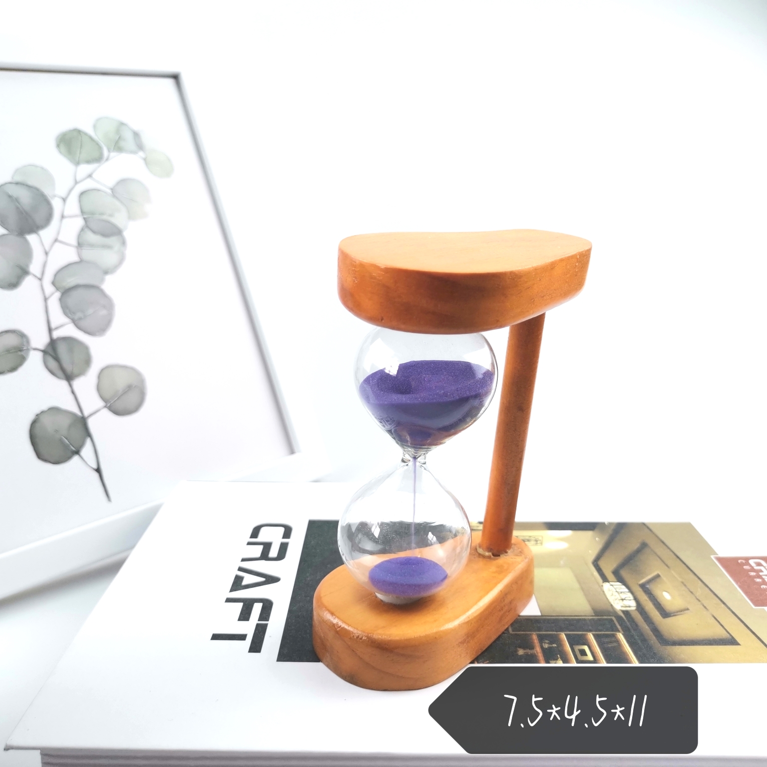 Wholesale Promotional Wooden Sand Timer Hourglass For Kids