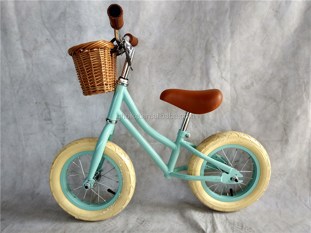 Steel Fork Material Banwood Retro Kids Balance Bike 12 Customize and with 12 Inch