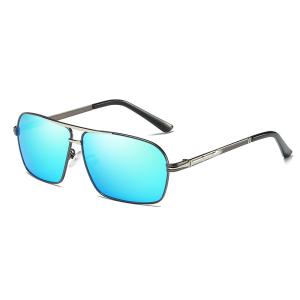 China UV400 Mens Luxury Sunglasses Bridge Sport Metal Frame TAC Man Night Driving wholesale