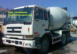 NISSAN UD Used Concrete Mixer Trucks 6 X 4 Driving Type Easy Operating