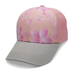 China Personalized Ladies Baseball Cap , Sublimation Flower Baseball Hat Breathable wholesale
