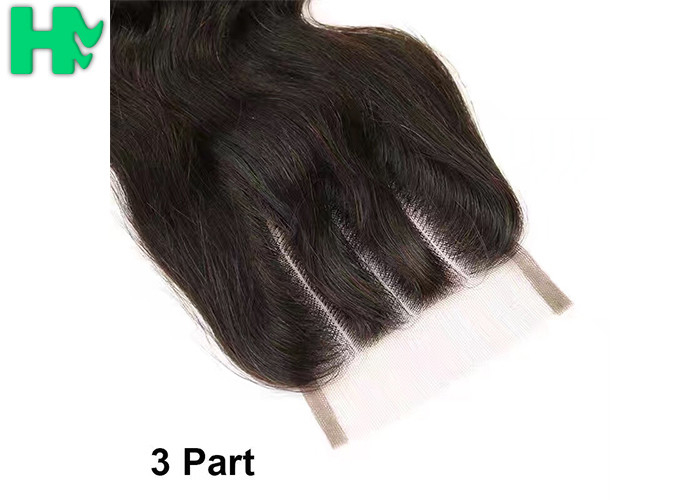 100% Human Hair Closure Size 4*4 Middle Part / Three Part / Free Part Lace Hair Closure