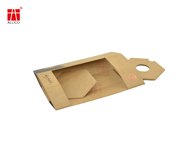 FSC Kraft Paper Wine Bottle Gift Boxes Collapsible CMYK Color