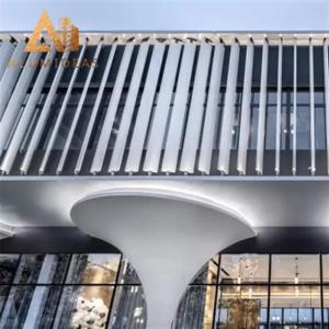 Aluminum louver cladding