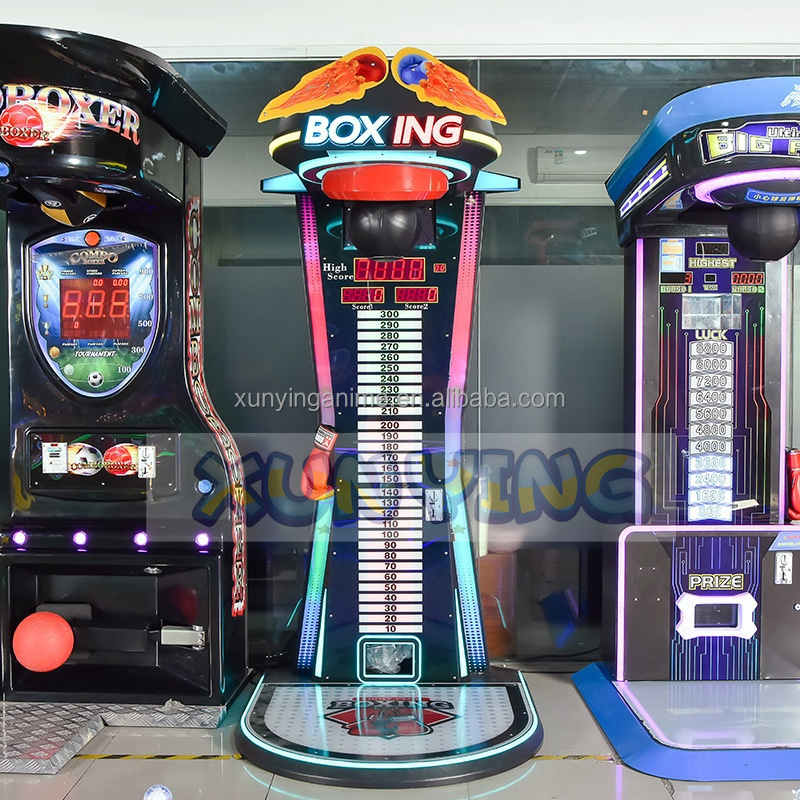 230KG Meter Boxing Punch Machine Arcade Electronic Tickets Redemption
