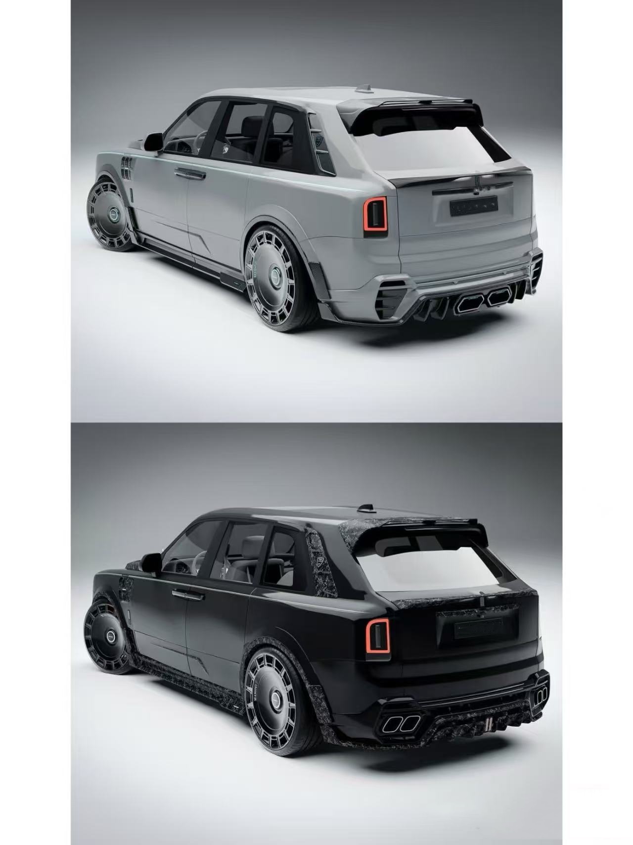 Cullinan Rolls Royce Body Kit Carbon Fiber MSY Style Spoiler Wheel Arch
