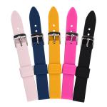 Lightweight 14mm Rubber Watch Band , CE Silicone Watch Bracelet Colorful