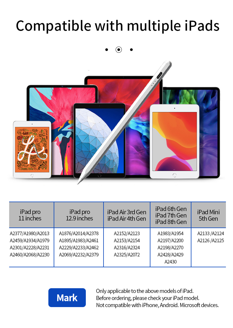 Apple Android Touchpad Plastic Stylus Pen Bulk Wholesale 140mA