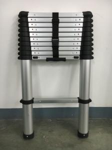 China En131 Silver 2.6m Aluminum Telescopic Extension Ladder wholesale