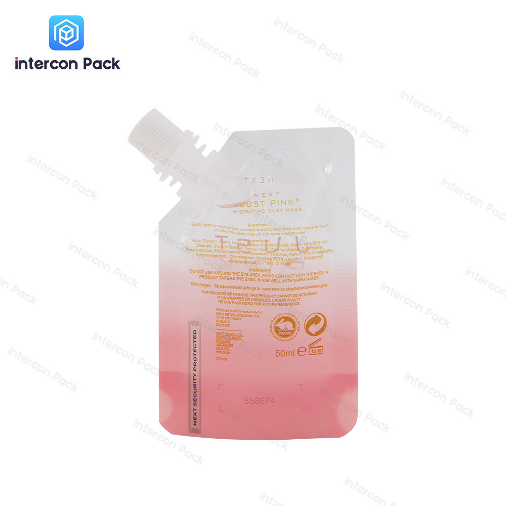 Stand Up Plastic Packaging Bag Digital Printing Polyester Film With Mouthpiece