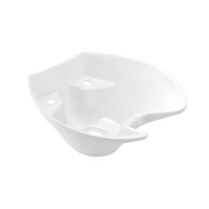 China White Ceramic shampoo bowl wash basin for beauty wholesale