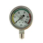 1.5" Glycerin Filled Pressure Gauge 10 Bar 200 Psi 6000 Psi Stainless Steel