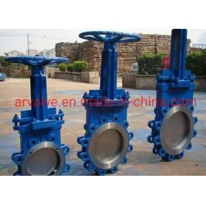 China DN600 4Bar Gum Rubber WCB Bi Directional Knife Gate Valve wholesale