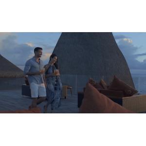 Modern Garden Cafe BBQ Wicker Rattan Lounge Chair Table Set Outdoor For Hotel