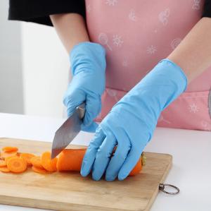 China Powder Free Disposable Nitrile Gloves Blue Large Nitrile Hand Gloves For Lab Protection wholesale