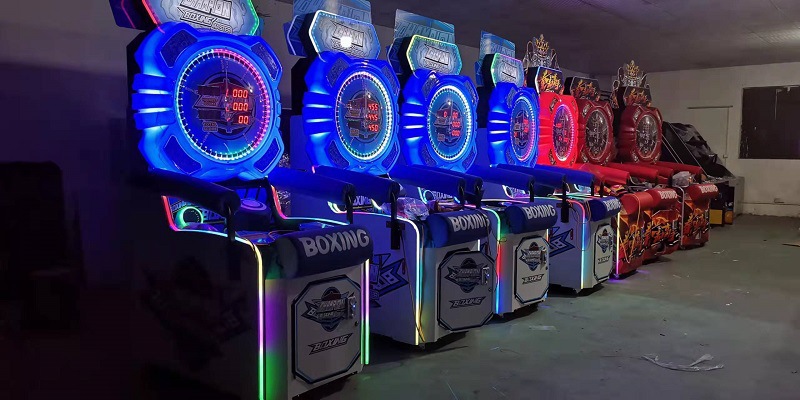 Amusement Park Power Boxing Punch Machine Arcade 110V