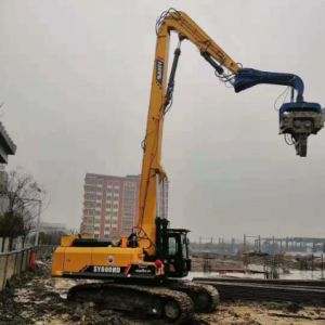 China High Accuracy Excavator Mounted Vibratory Hammer Pile Driver Quick Running Speed wholesale