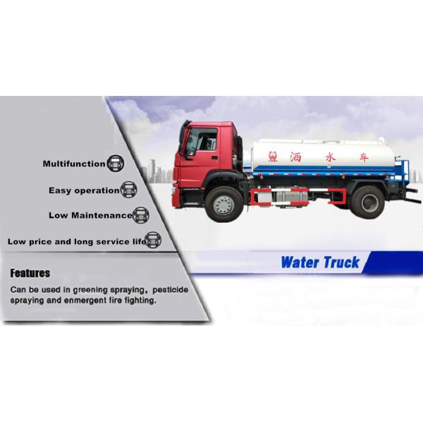 China Water Tank Truck Hot Sale 290HP, Euro 2 Standard Tank Truck, Water Hauling Truck, Water Transport Truck