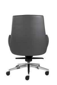 China Height Adjustable Black Leather Revolving Chair High Back Executive Chair wholesale