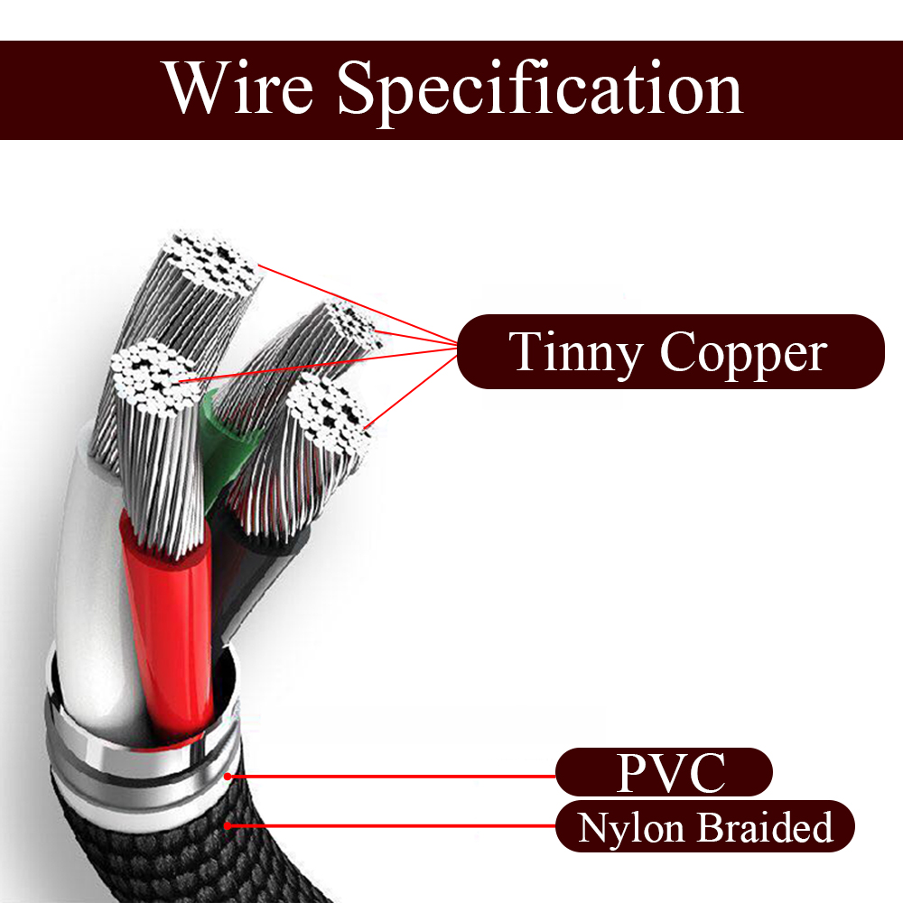 Lightning Right Angle USB Cable Elbow 90 180 Degree 1M 2M 3M Customized