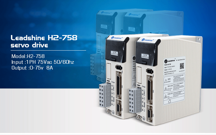 Speed Stepper Motor Drive for CNC Cutting Machine Leadshine H2-758 Rated Speed 1500rpm