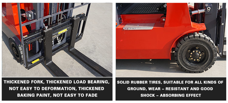 Self Loading 2.5T Sit Down High Capacity 3 Wheel Electric Forklift