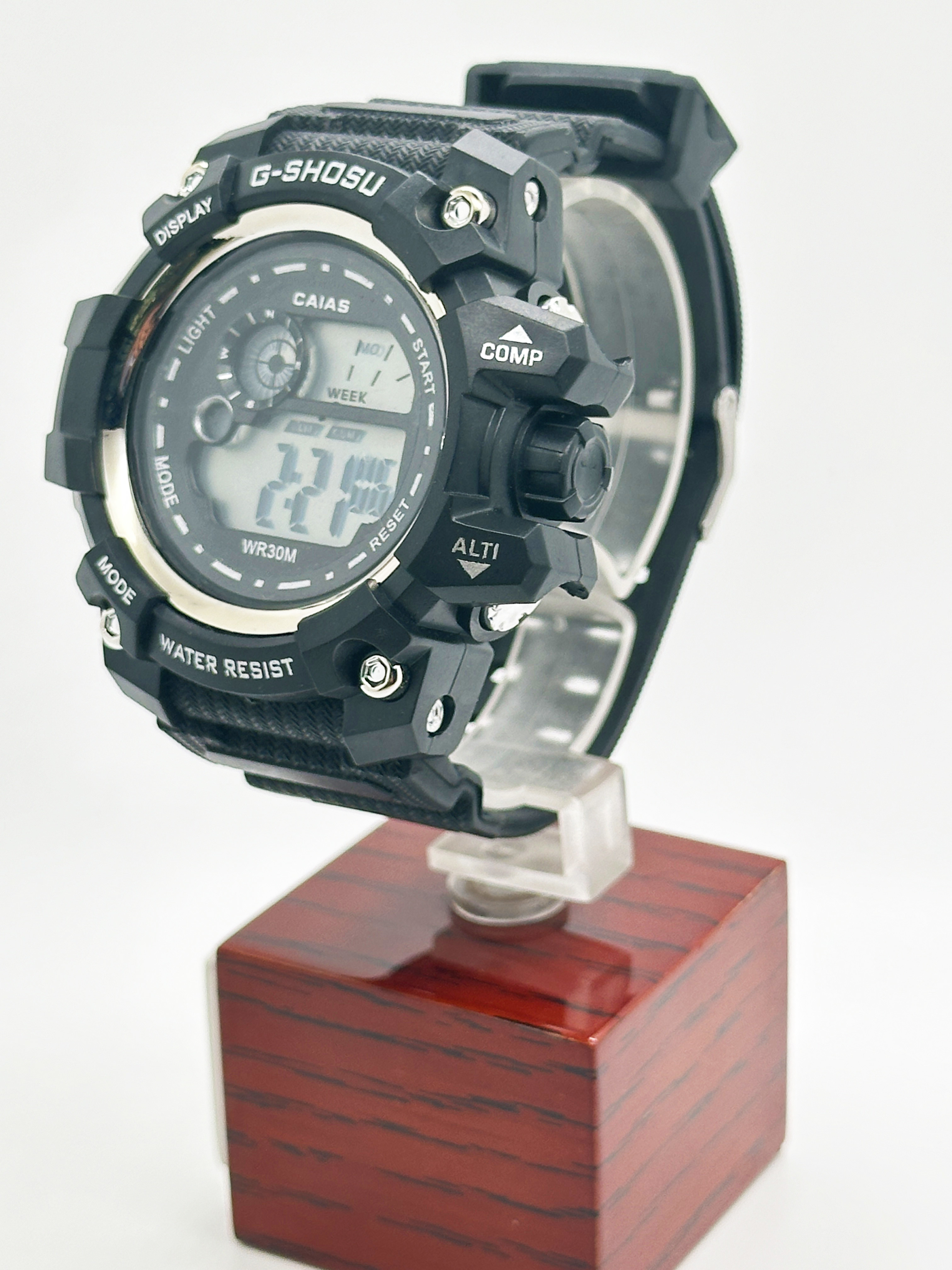 Digital Men's Silicone Band Sports Watch Water Resistant Gift Watches