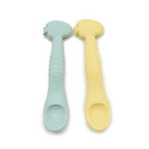China BPA Lead Vinyl Free Silicone Feeding Spoon Gum Friendly wholesale