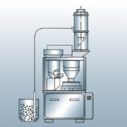 Easy Operation Automatic Tablet Press Machine 550000pcs/Hour 410*410*540mm