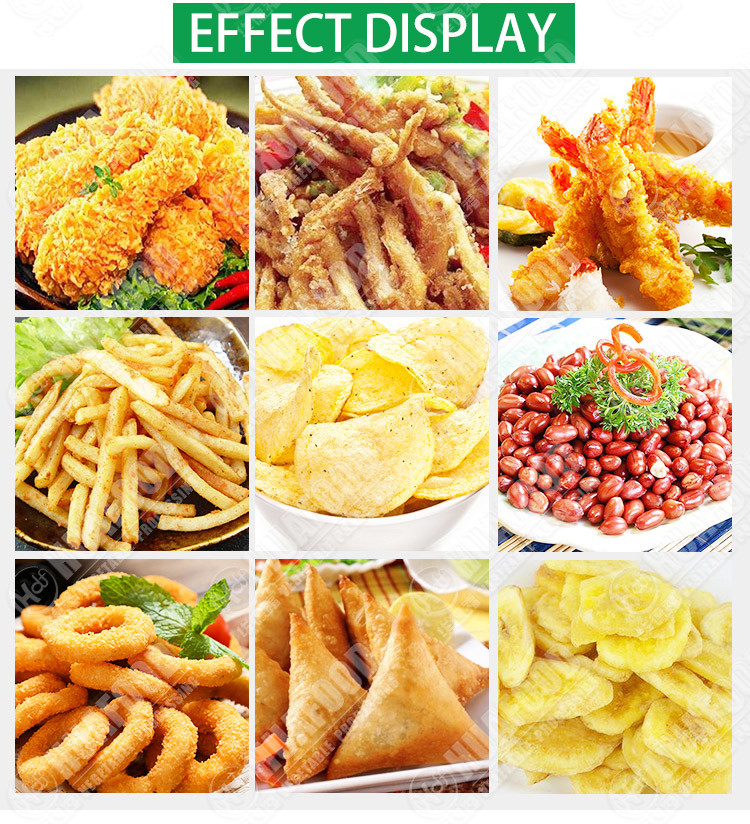 Auto Commerical Deep Fryer With Stirring 304 Stainless Steel Materialpotato Fryer Machine