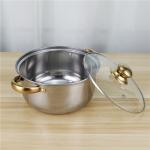 12pcs Stainless Steel Cookware 410 Cooking Kettle Frying Pan Soup Pot