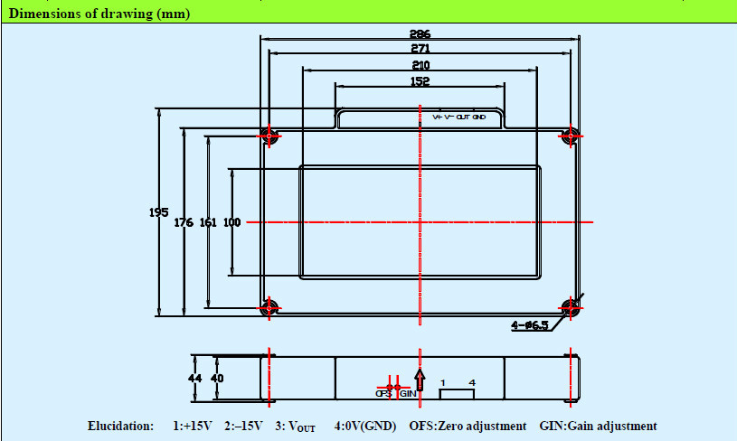 Open Loop Hall Effect Current Sensor 210X100mm Window Size 20000A