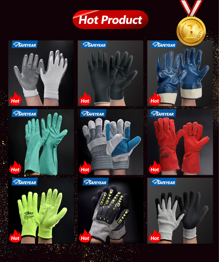 SAFEYEAR 16in Safety Working Gloves Welding Gloves Heat Resistant Flome Resistant
