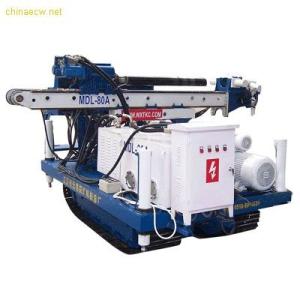 China MD-80 High Efficiency Full Hydraulic Skid Mounted Drilling Rig Depth 50 - 60 m wholesale