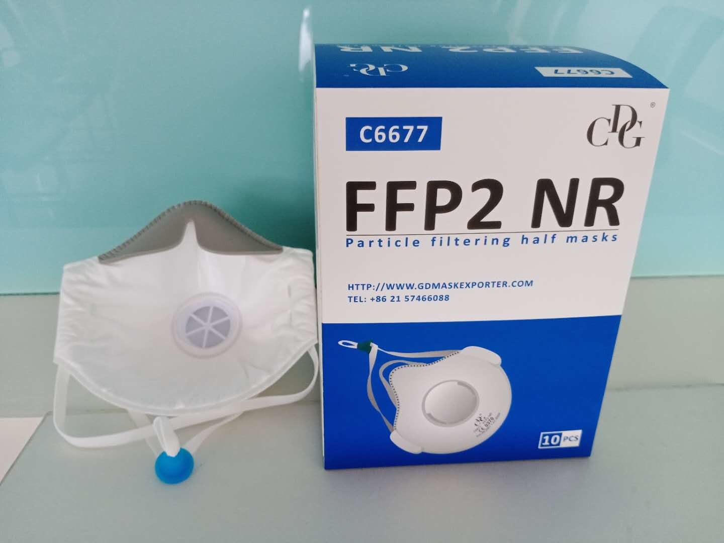 KN95 FFP2 Cup protect mask valve white
