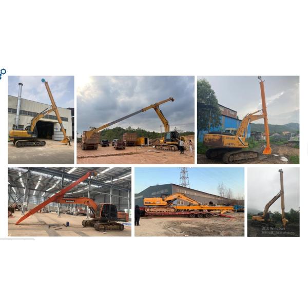 Factory Supply Excavator Telescopic Arm Two- Sections 14-16 Meters Long for 20-36 Tons Construction Machinery Attachments Construction Machinery