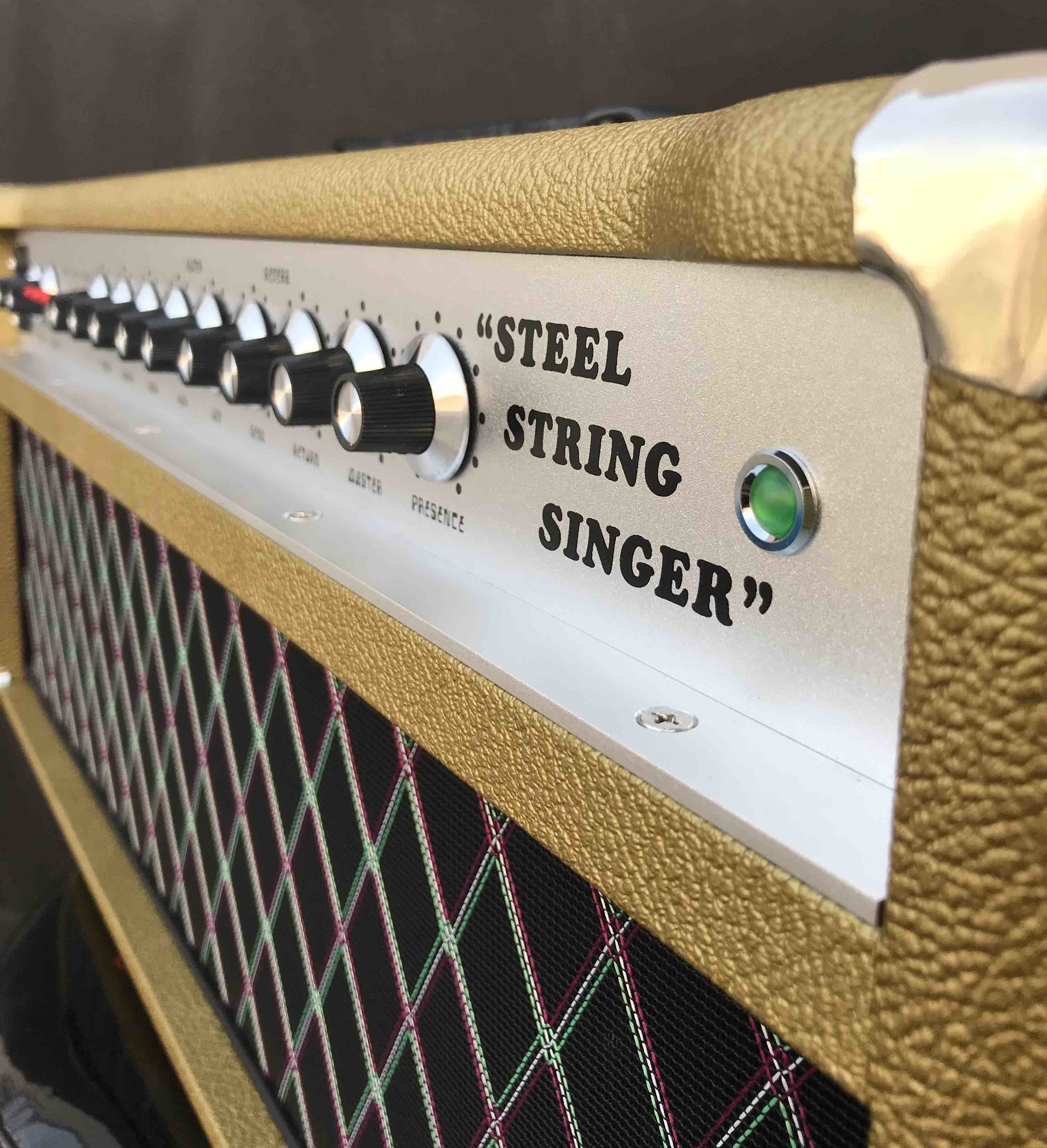 Grand Amplifier D-Style Pedals SSS100 Steel String Singer with FET GAIN, VOLUME, TREBLE, MIDDLE, BASS, HIGH, LOW, SEND,