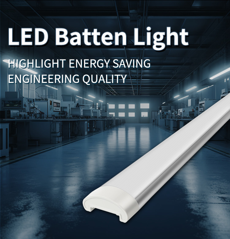 SMD2835 LED Batten Light 3000K 4000K 5000K 6000K LED Tri Proof Lamp 130LM/W