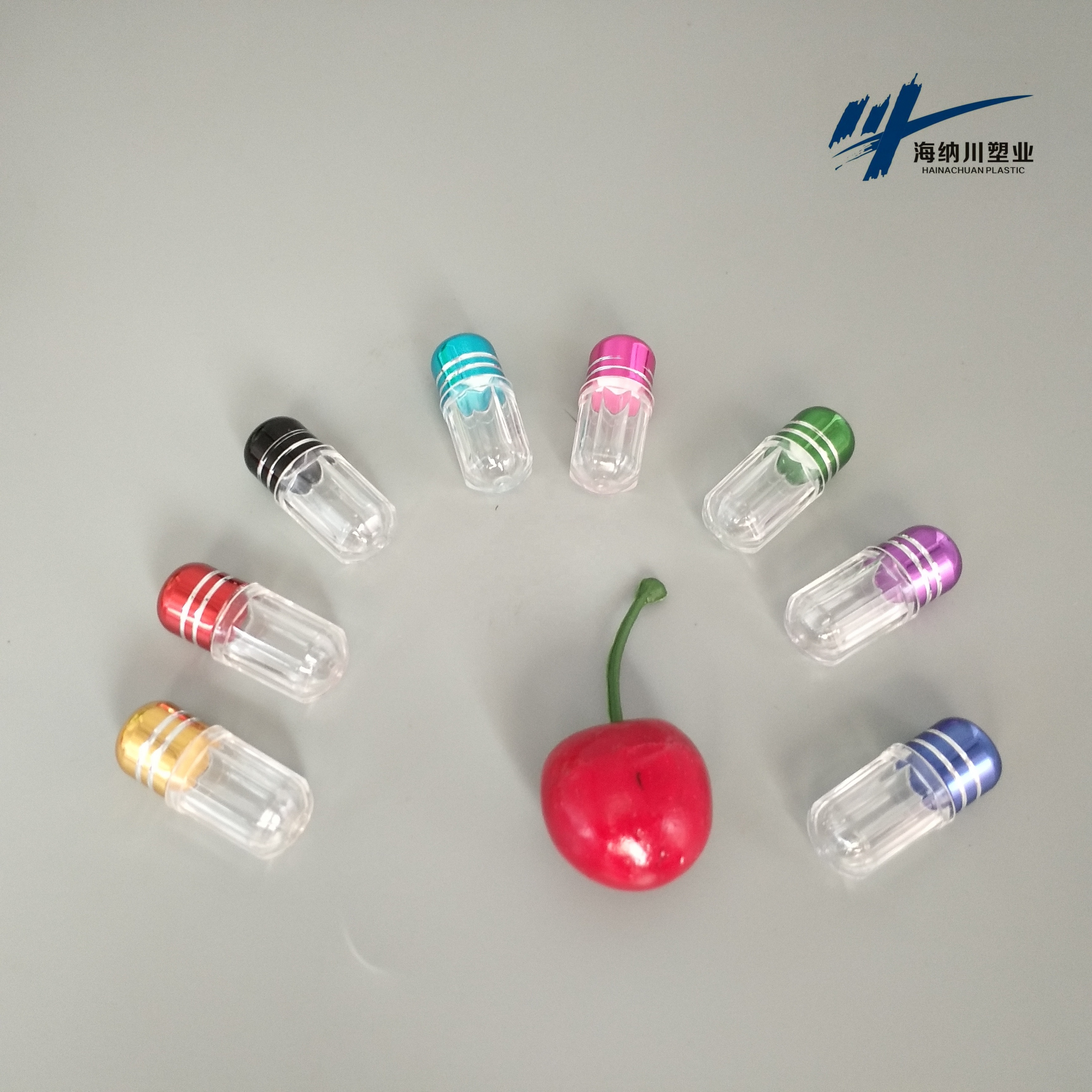 PS 3g Empty Capsule Bottles Octagonal Mini Pill Bottles