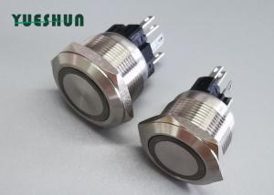 China 250VAC 1NO1NC IP67 Metal 25mm Led Push Button Momentary Switch wholesale
