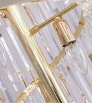 Luxury crystal chandelier duplex building hollow living room lamp large