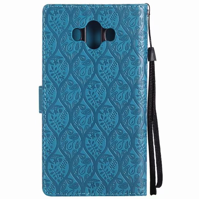 Huawei Mate 10 Leather Protective Case with Flower Embossed Pattern