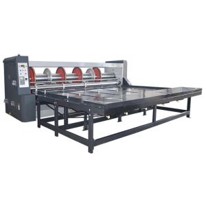 China Semi Auto Rotary Slotter Machine Corrugated Carton Box Creasing Corner Cutting wholesale