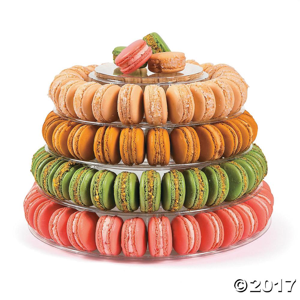 Custom Macaron Clear Tray Macaron Recyclable Packaging Transparent Box 6pcs Insert Plastic Macaron Chocolate Tray