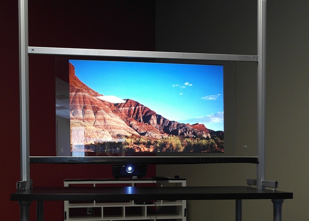 Durable transparent holographic rear projection film 3D Hologram Technology