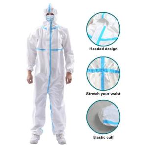 China Antivirus Disposable Protective Clothing Against Germs Good Tensile Resistance wholesale