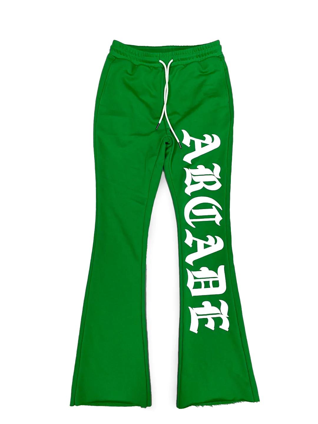 Men's 3D Puff Print Custom Sweatpants Flared Sweat Pants with 400 Grams Fabric Weight